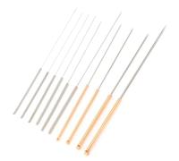 Phefop Nozzle Cleaning Needles 10-Pack Stainless Steel for 3D Printer | 0.15-1.0mm 10 Sizes, Compatible with V6 MK8 Ender 3 CR10 Prusa, for Heatbreak and Heatsink Cleaning