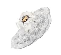 Phefop Pet Bridal Veil, Elegant Nylon Hair Accessories for Dogs and Cats, Soft Material with Bow for Wedding Photoshoots