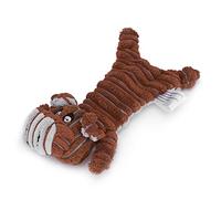 Phefop Pet Vocal Toy, Corduroy Material Interactive Plush Giggle Sound Paper, Ideal for Small Medium Dogs Health (Orange)