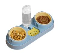 Phefop Plastic Level Foods with Two Automatically Watering Shells for a Cat Dog, Sweet Appearance