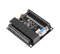 Phefop PLC Industrial Control Board, DC 24V PLC Programmable Controller Programmable Logic Relay Delay Module for Industrial Automatic Control Metallurgy Plastics Textile