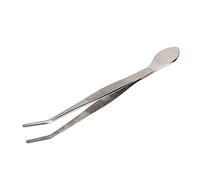 Phefop Premium Stainless Steel Potted Plant Tweezers, Curved Tip Bonsai Tweezers with Spatula, Ideal for Gardening Bonsai