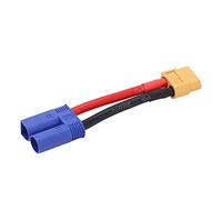 Phefop RC Connector XT60 Female to EC5 Male Adapter Bendable Soft Silicone Cable with Corrosion Resistant High Bend Design for RC Car Aircraft Ship Model