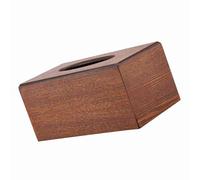 Phefop Rectangular Tissue Box, Natural Wood Tissue Holder with Elegant Design for Living Room and Bedroom, Size 9.1x4.7x4.1in (Light)