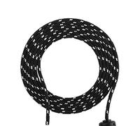 Phefop Replacement of the Universal Mouse Cable Appointed in Gold for or - Strong Thread for Players - 2m, Black (Black and White)