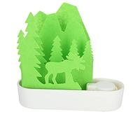 Phefop Reptile Humidifier Green Norwegian Forest Style Simulation Plant Air Diffuser Quiet Cool Mist Humidifier for Lizards Turtles Small Snake and Most Beverage Bottles