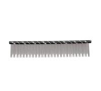 Phefop Robust Stainless Steel Combines the Comb for the Elimination of Complications and Flower Hair, Petting Pets for a Comfortable Pet Skin Massage (Black)