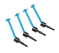 Phefop Rotor Shafts Dogbone Joint Compatible with TT02 B 1/10 RC Car Aluminium Alloy Upgrade Parts 4Pcs Metal RC Universal CVD Drive Shaft 1/10 Buggy Driveshaft Replacement Model Toys (Blue)