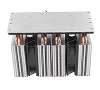 Phefop Semiconductor Cooling System, DIY Portable Refrigeration Cooler Module, 12V 240W Dual Air Cooling Device Aluminum Alloy ABS for Small Space