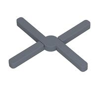 Phefop Silicone Trivet, Heat Resistant Collapsible Design for Hot Dishes, Thickened and Anti Slip for Kitchen Use (Dark Gray)