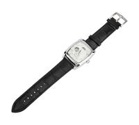 Phefop Skeleton Automatic Mechanical Watch, Silver Analog Chronograph with Moon Phase for Men, 45mm Dial Suitable for All Occasions (Silver White)