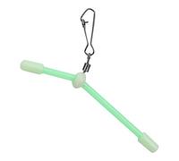 Phefop Small PVC Fishing Tube Balance 7cm-15cm, Quick and Convenient, Fluorescent Effect, with Hollow Design, Lightweight and Easy to Carry for Fisher Tackle Accessory (7cm (5 packs))