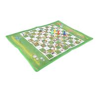 Phefop Snake Ladder Chess, Board Games Ladders Board Game Washable Snake Travel Game for Family Kids Adults Indoor Outdoor Birthday Gifts Ladder Chess, 60x45cm Non Woven Folding (Height 3cm Diameter