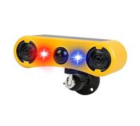 Phefop Solar Infrared Alarm, Solar Security Light with Sound, 129dB Audible and Visual Deterrent, IP65 Proof Water, 4 Modes with 13 Sounds, PIR Sensor 5-8m Range for Farm, Yard, Home