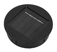 Phefop Solar Lights Replacement Top, 8cm Polysilicon Panel with 7lm LED for Garden Lighting, 25% Efficiency, 10-Hour Bright Summer with 600mAh Battery, Plastic Material