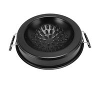 Phefop Thai Korean BBQ Grill Pan, Aluminum 2 in 1 Even Heating Hot Pot Grill for Shabu and Vegetables 30cm, Perfect for Family Gatherings (30cm/11.81in Black)