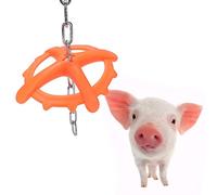 Phefop The Farmer Plastic Bite Toys with High Strength, Calls of Veterinary Foods to Chew Toys to Bite, Ideal for Piglets, size: Bisplate 17.8*14.7 Cm/7.0*5.8 Inches, Length of The 76 Cm/29.9 Inches