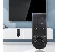 Phefop Touch Keypad Lock, ABS Material, Electronic Coded Lock, Compact Design, Suitable for Cabinet and Gym Use, Max Thickness 20mm (Installation size L=20)