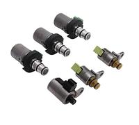 Phefop Transmission Shift Solenoid Set 4F27E 6Pcs Replacement for 2 3 5 6 CX-7 MPV with ABS Metal Material OE 48420K-R