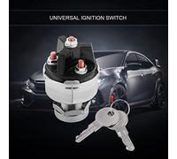 Phefop Universal Durable Ignition Switch Assembly with Two Keys to Block the Car Truck Trailer, Easy Installation for Car Trailers Owners