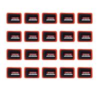 Phefop Universal Heavy Duty Tire Patch Kit, 20Pcs 50 * 70mm Square Rubber Tire Repair Patches with High Elasticity and Adhesion for Car Motorcycle Truck Tractor