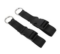 Phefop Universal Stroller Wheelchair Hanging Hooks 2Pcs, Adjustable Self Adhesive, Nylon Webbing Wheelchair Hanging Hooks, Black, Conveniently Carry Your Things, Keep It Close at Hand