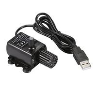 Phefop USB Aquarium Pump, Mini DC5V Micro Water Proof Submersible Fountain Pump with Strainer for Hydroponic Systems, Pets, Evaporative Cooler