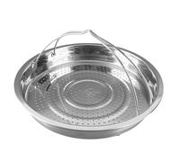 Phefop Vegetable 304 Stainless Steel Steam Basket Steaming Basket with Foldable Handle for Even Cooking in High Pressure Pot Soup Pot (L)