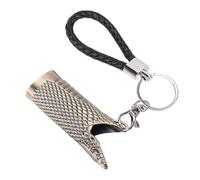 Phefop Vintage Engraved Lighter Case, Zinc Alloy Metal Sleeve with Snake Pattern for Smoking Accessories, 8cm Length for Traveling and Parties (Bronze)