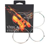 Phefop Violin Strings 4/4 Full Set Professional Viola String Size E A D G with Steel Core Wound Ball End for 14-16 Inch Violas Educator's Pick for Student