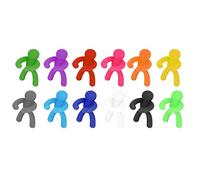 Phefop Wine Glass Markers, Silicone Drink Identifiers, 12 Color Set for Social Events, Reduce Hygiene Risks, Ideal for Parties and Dinners (24pcs)