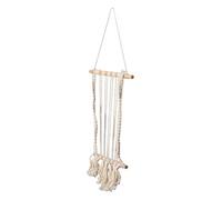 Phefop Wood Clips Macrame,Bedroom Dormitory Hand Woven Cotton Hanging Photo Display Macrame for Bedroom Dormitory