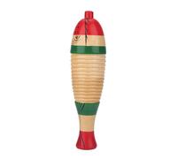 Phefop Wooden Colorful Fish Guiro, Percussion Musical Instrument for Kids with Stick, Stimulates Rhythm and Music Talent