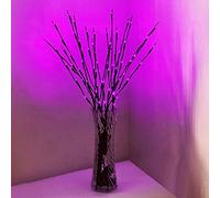PheiLa 4 Pack Branch Lights 30" 20LED Lighted Branches Battery Operated Pink Led Twigs Lighted Willow Branches Vase Fillers for Christmas Home Party Decoration Indoor Outdoor Use