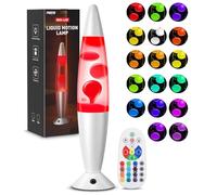 PHEJIE 17 Colour Remote Control Liquid Motion Lamp with Auto Change Mode, 8H Timer, 15m RF Remote Night Light for Kids Room, Bedroom, Office Ambient Mood Lighting