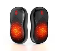 PHEJIE Rechargeable Hand Warmers 2 Pack 6000mAh, Electric Hand Warmers with 3 Heating Modes, Up to 12 hrs 3s Fast Heating USB Reusable Perfect for Winter Sports Outdoors Gifts for Men Women Dad