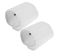 PHENOFICE 1 Pair Trim Wrist Elastic Shirt for Women White Fabric Decorative Comfortable Rounded Corner Small Fragrance Style Chic Design Waiter Costume Accessory