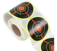 PHENOFICE 1 Roll of 3 Inch Diameter Self-adhesive Target Pasters Stickers for Shooting Practice, Lightweight Paper Material with Fluorescent Effect, for Sports and Outdoor Shooting Range Use