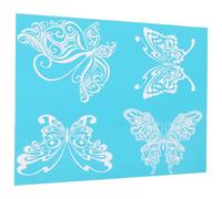 PHENOFICE 1 Sheet Butterfly Stencil Mesh Screen Printing Template DIY Mesh Transfer Washable Silk Screen Stencil Not Easy to Deform for Decorative Art Pieces and Holidays