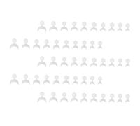 PHENOFICE 100pcs Artificial Fake Nail Pieces White Abs French Style Crescent Nail Tips Fit Different Finger Sizes DIY Art for Festival Party Women