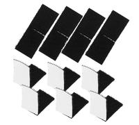 PHENOFICE 100pcs Self-Adhesive Hook and Loop Strips for Handmade Crafts and Carpets, Wear-Resistant Nylon Blending Material, Non Slip Rug Carpet Pads for Furniture and Bed Sheet Gripper