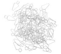 PHENOFICE 100pcs Steel Ceiling Hangers with T-bar Squeeze Hangers and Figure 8 Ceiling Hook Practical and Convenient for Office and Conference Rooms Silver