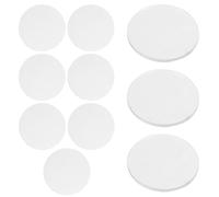 PHENOFICE 10pcs Acrylic Disc Mini Flat round Base Figurine Stands Miniature Scene Stand Sturdy Sleek Unobtrusive for Miniature Scene Building Micro Landscapes