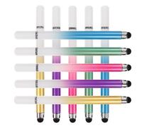PHENOFICE 10pcs Dual-head Capacitive Stylus Pen Set, Macaron Gradient Colors, High Sensitivity Universal Touchscreen Pen for Phone and Tablet Drawing, Portable Precision Screen Stylus