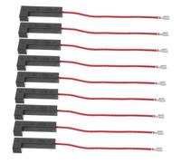 PHENOFICE 10pcs High Voltage Microwave Fuse for Safe Operation and Repair Replacement Parts for Microwave Ovens User-friendly Installation Sleek Black Design