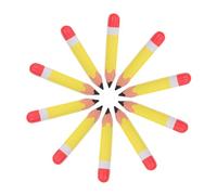 PHENOFICE 10pcs Inflatable Jumbo Pencil Balloons PVC Material Party Decorations School Birthday Photo Props Yellow Sealed Design for Classroom and Halloween