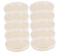 PHENOFICE 10pcs Nutrient Agar Plates Prepoured Tissue Culture Agar Dishes for Lab Experiments Science Fair Supplies with Thick Growth Medium