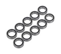 PHENOFICE 10pcs Small Car Model Wheel Bearings Sealed Bearings Stainless Steel Effortless Installation Universal Compatibility Silver for Rc Car Hobby Driving Experience