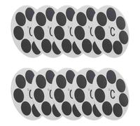 PHENOFICE 10Pcs Waterproof round Temperature Test Cards PET Adhesive Accurate Reading Bath Water Thermometer Sticker for Home and Travel