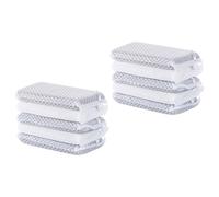 PHENOFICE 10pcs White Sponge Pad Kitchen Scrub Sponges Easy to Wring Out Non-damaging Surface Reusable Washing up Cloths for Kitchen and Dish Cleaning